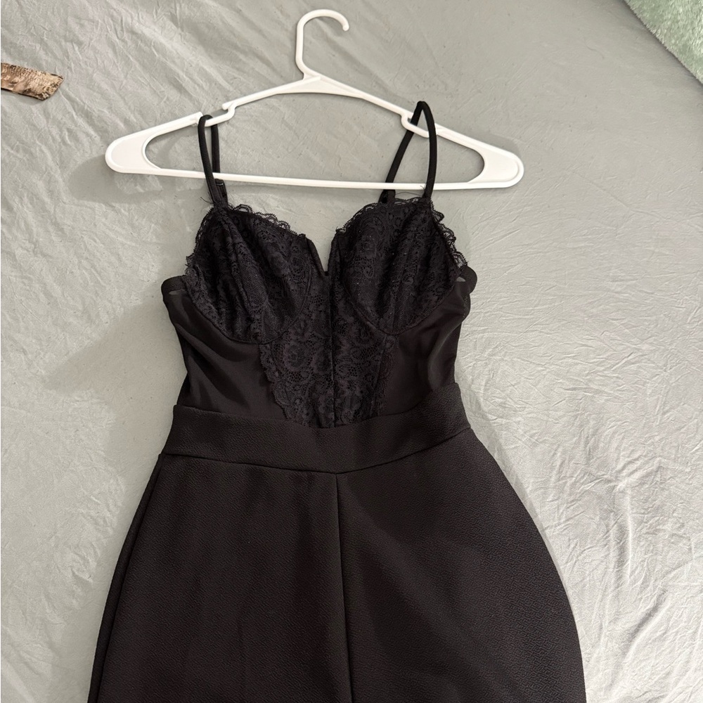 Almost Famous Black Strappy Top